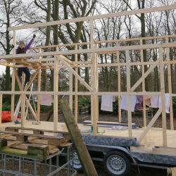 Ständerbau des Tiny Houses